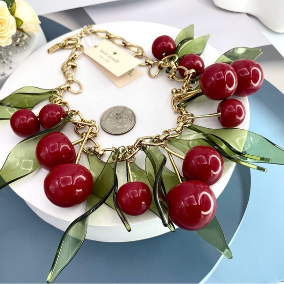 kate spade Cherry Statement Necklace - Picture 2 of 8